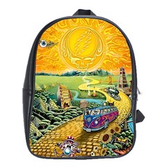 Grateful Dead Golden Road School Bag (xl) by Bedest