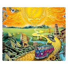 Grateful Dead Golden Road Two Sides Premium Plush Fleece Blanket (small) by Bedest