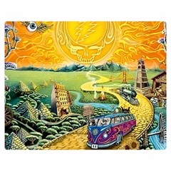 Grateful Dead Golden Road Two Sides Premium Plush Fleece Blanket (medium) by Bedest