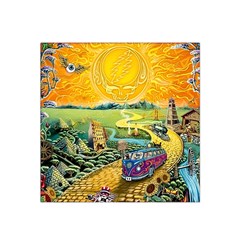 Grateful Dead Golden Road Satin Bandana Scarf 22  X 22  by Bedest