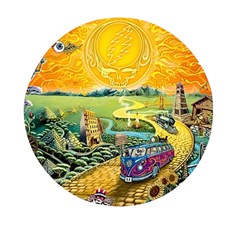 Grateful Dead Golden Road Mini Round Pill Box (pack Of 5) by Bedest