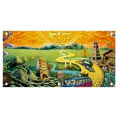 Grateful Dead Golden Road Banner And Sign 4  X 2  by Bedest