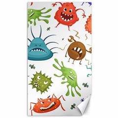 Dangerous Streptococcus Lactobacillus Staphylococcus Others Microbes Cartoon Style Vector Seamless P Canvas 40  x 72 