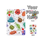 Dangerous Streptococcus Lactobacillus Staphylococcus Others Microbes Cartoon Style Vector Seamless P Playing Cards 54 Designs (Mini) Front - Heart6