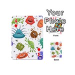 Dangerous Streptococcus Lactobacillus Staphylococcus Others Microbes Cartoon Style Vector Seamless P Playing Cards 54 Designs (Mini) Front - Diamond4