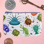 Dangerous Streptococcus Lactobacillus Staphylococcus Others Microbes Cartoon Style Vector Seamless P Large Coin Purse Front