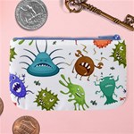 Dangerous Streptococcus Lactobacillus Staphylococcus Others Microbes Cartoon Style Vector Seamless P Large Coin Purse Back