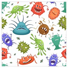 Dangerous Streptococcus Lactobacillus Staphylococcus Others Microbes Cartoon Style Vector Seamless P Lightweight Scarf 