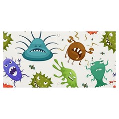 Dangerous Streptococcus Lactobacillus Staphylococcus Others Microbes Cartoon Style Vector Seamless P Banner and Sign 6  x 3 