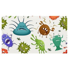 Dangerous Streptococcus Lactobacillus Staphylococcus Others Microbes Cartoon Style Vector Seamless P Banner and Sign 7  x 4 