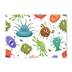 Dangerous Streptococcus Lactobacillus Staphylococcus Others Microbes Cartoon Style Vector Seamless P Crystal Sticker (a4) by Ravend