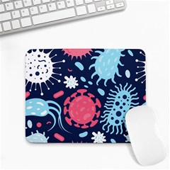 Seamless Pattern Microbes Virus Vector Illustration Small Mousepad by Ravend