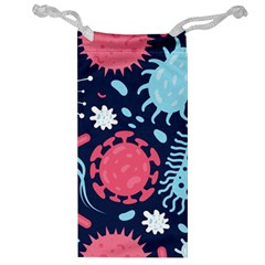 Seamless Pattern Microbes Virus Vector Illustration Jewelry Bag by Ravend