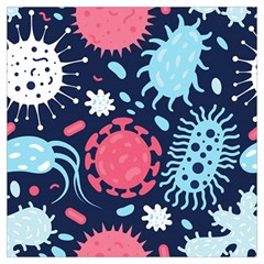 Seamless Pattern Microbes Virus Vector Illustration Lightweight Scarf  by Ravend