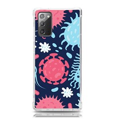 Seamless Pattern Microbes Virus Vector Illustration Samsung Galaxy Note 20 Tpu Uv Case by Ravend