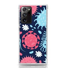 Seamless Pattern Microbes Virus Vector Illustration Samsung Galaxy Note 20 Ultra Tpu Uv Case by Ravend