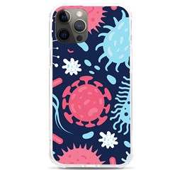 Seamless Pattern Microbes Virus Vector Illustration Iphone 12 Pro Max Tpu Uv Print Case by Ravend