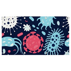 Seamless Pattern Microbes Virus Vector Illustration Banner And Sign 7  X 4  by Ravend