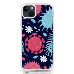 Seamless Pattern Microbes Virus Vector Illustration Iphone 14 Plus Tpu Uv Print Case by Ravend