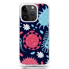 Seamless Pattern Microbes Virus Vector Illustration Iphone 14 Pro Tpu Uv Print Case by Ravend