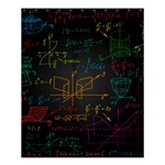 Mathematical Colorful Formulas Drawn By Hand Black Chalkboard Shower Curtain 60  x 72  (Medium)  60 x72  Curtain