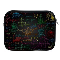 Mathematical Colorful Formulas Drawn By Hand Black Chalkboard Apple Ipad 2/3/4 Zipper Cases by Ravend