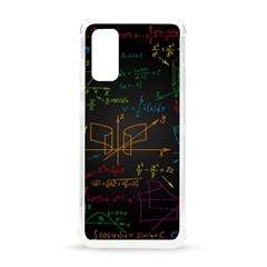 Mathematical Colorful Formulas Drawn By Hand Black Chalkboard Samsung Galaxy S20 6 2 Inch Tpu Uv Case by Ravend