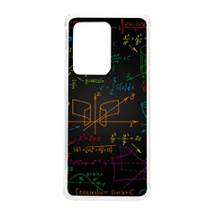 Mathematical Colorful Formulas Drawn By Hand Black Chalkboard Samsung Galaxy S20 Ultra 6 9 Inch Tpu Uv Case by Ravend