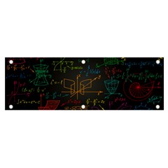 Mathematical Colorful Formulas Drawn By Hand Black Chalkboard Banner And Sign 6  X 2  by Ravend