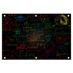 Mathematical Colorful Formulas Drawn By Hand Black Chalkboard Banner And Sign 6  X 4 