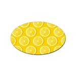 Lemon Fruits Slice Seamless Pattern Sticker (Oval) Front