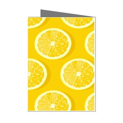 Lemon Fruits Slice Seamless Pattern Mini Greeting Cards (pkg Of 8) by Ravend