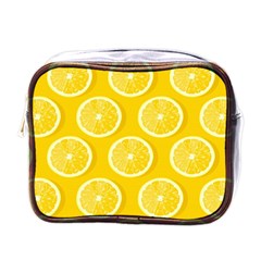 Lemon Fruits Slice Seamless Pattern Mini Toiletries Bag (one Side) by Ravend