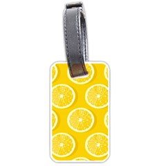 Lemon Fruits Slice Seamless Pattern Luggage Tag (one Side) by Ravend