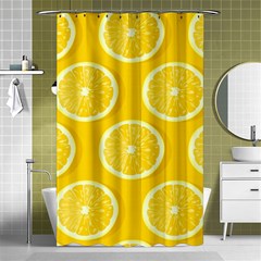 Lemon Fruits Slice Seamless Pattern Shower Curtain 48  X 72  (small)  by Ravend