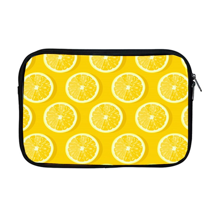 Lemon Fruits Slice Seamless Pattern Apple MacBook Pro 17  Zipper Case