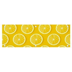 Lemon Fruits Slice Seamless Pattern Banner And Sign 6  X 2  by Ravend