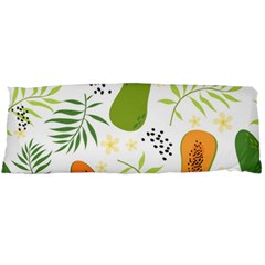 Seamless Tropical Pattern With Papaya Body Pillow Case (dakimakura) by Ravend