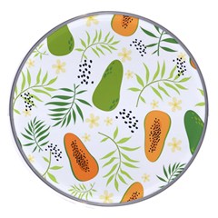 Seamless Tropical Pattern With Papaya Wireless Fast Charger(white)