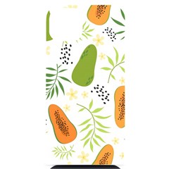 Seamless Tropical Pattern With Papaya Iphone 14 Plus Black Uv Print Case by Ravend