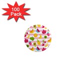 Tropical Fruits Berries Seamless Pattern 1  Mini Magnets (100 pack)  Front