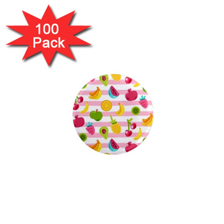 Tropical Fruits Berries Seamless Pattern 1  Mini Magnets (100 pack) 