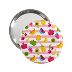 Tropical Fruits Berries Seamless Pattern 2 25  Handbag Mirrors by Ravend