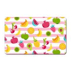 Tropical Fruits Berries Seamless Pattern Magnet (rectangular) by Ravend