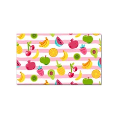 Tropical Fruits Berries Seamless Pattern Sticker Rectangular (10 Pack) by Ravend