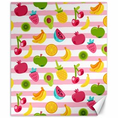 Tropical Fruits Berries Seamless Pattern Canvas 20  X 24  by Ravend