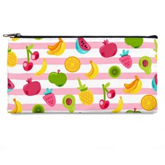 Tropical Fruits Berries Seamless Pattern Pencil Case by Ravend