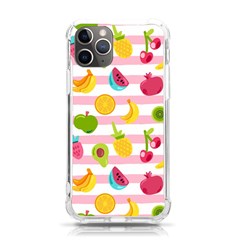 Tropical Fruits Berries Seamless Pattern Iphone 11 Pro 5 8 Inch Tpu Uv Print Case by Ravend