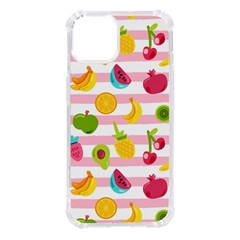 Tropical Fruits Berries Seamless Pattern Iphone 14 Tpu Uv Print Case by Ravend