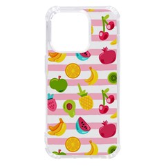 Tropical Fruits Berries Seamless Pattern Iphone 14 Pro Tpu Uv Print Case by Ravend